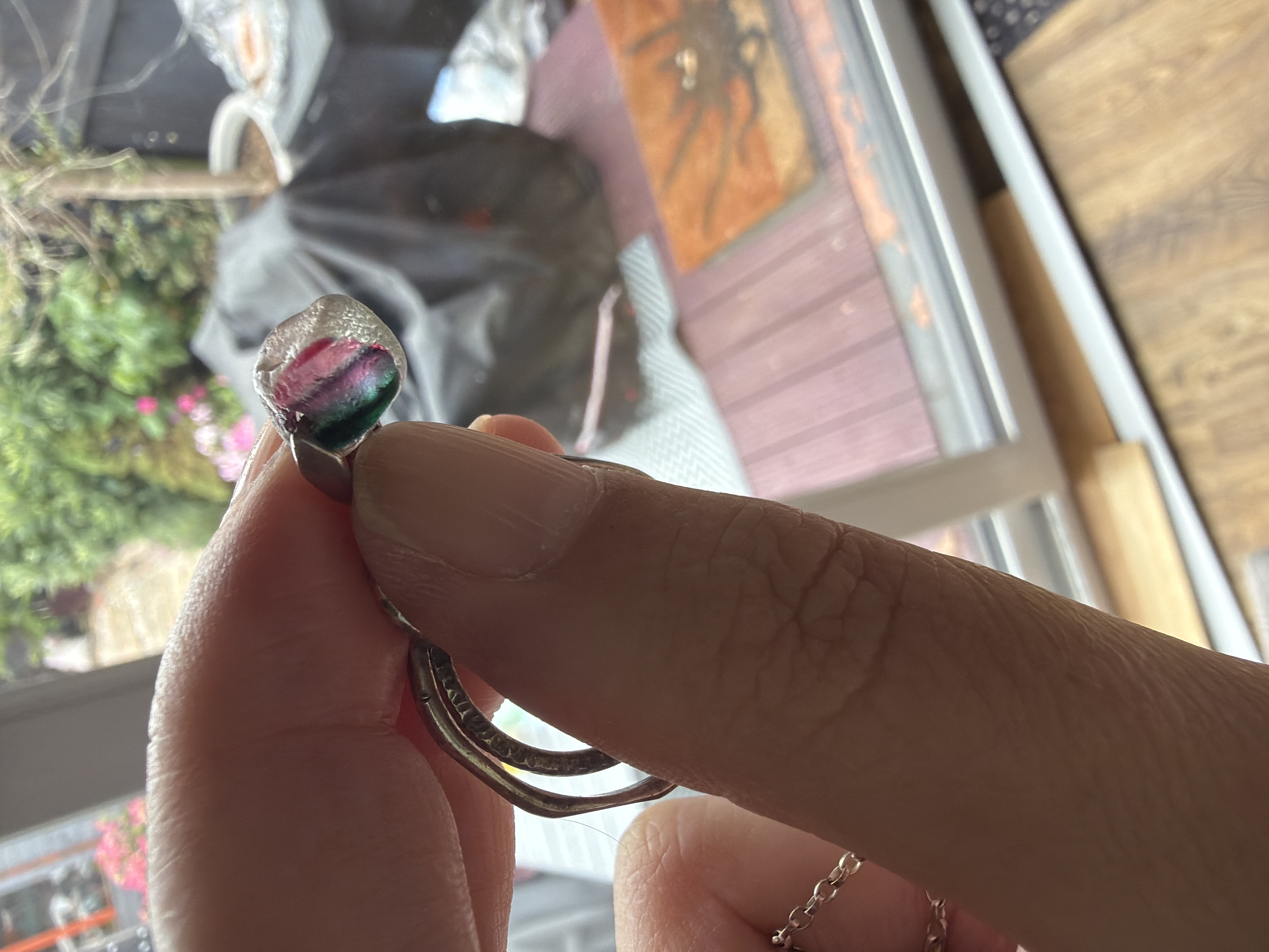 Sunset Swirl sea glass
