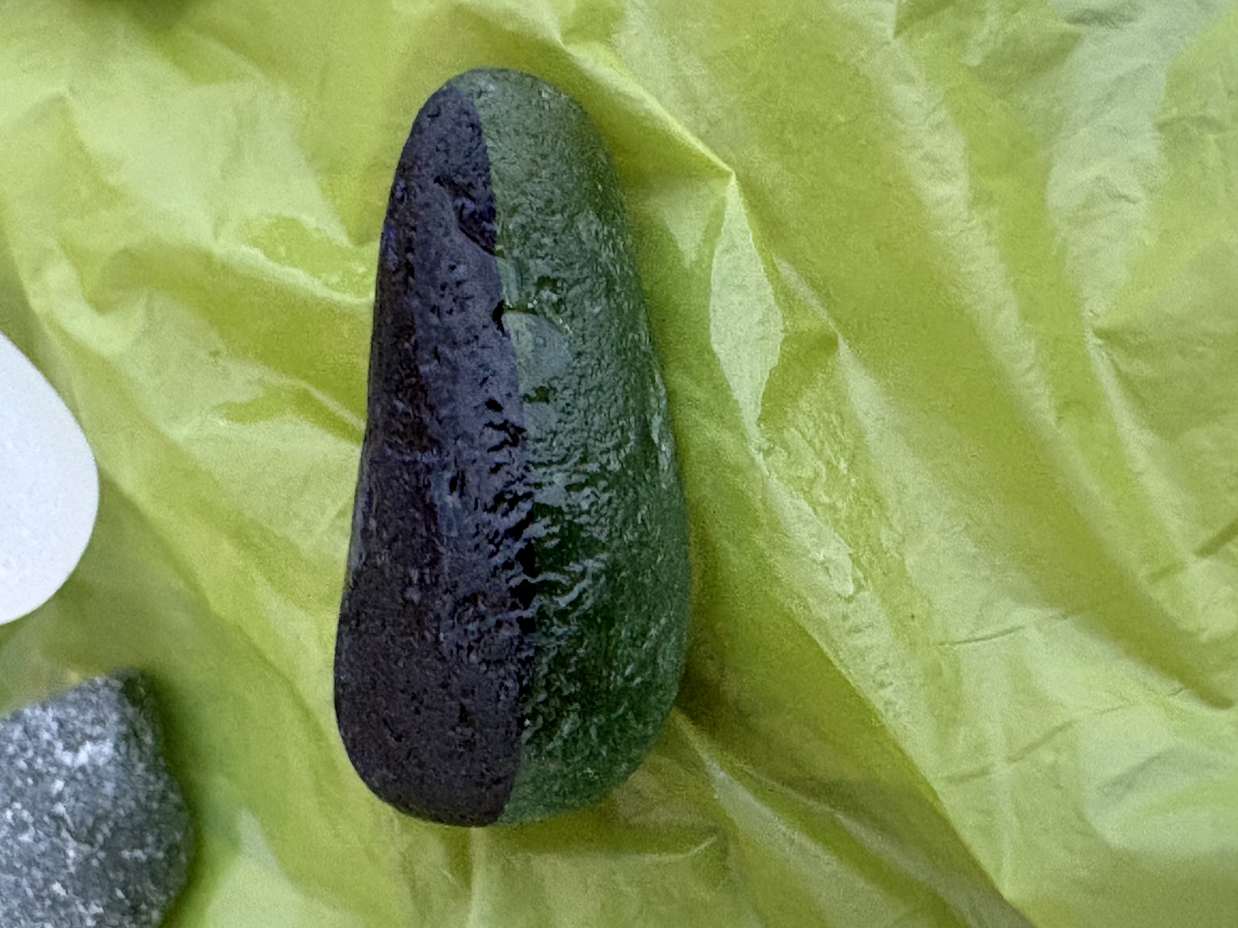 Deep Olive Green with a hint of Black sea glass