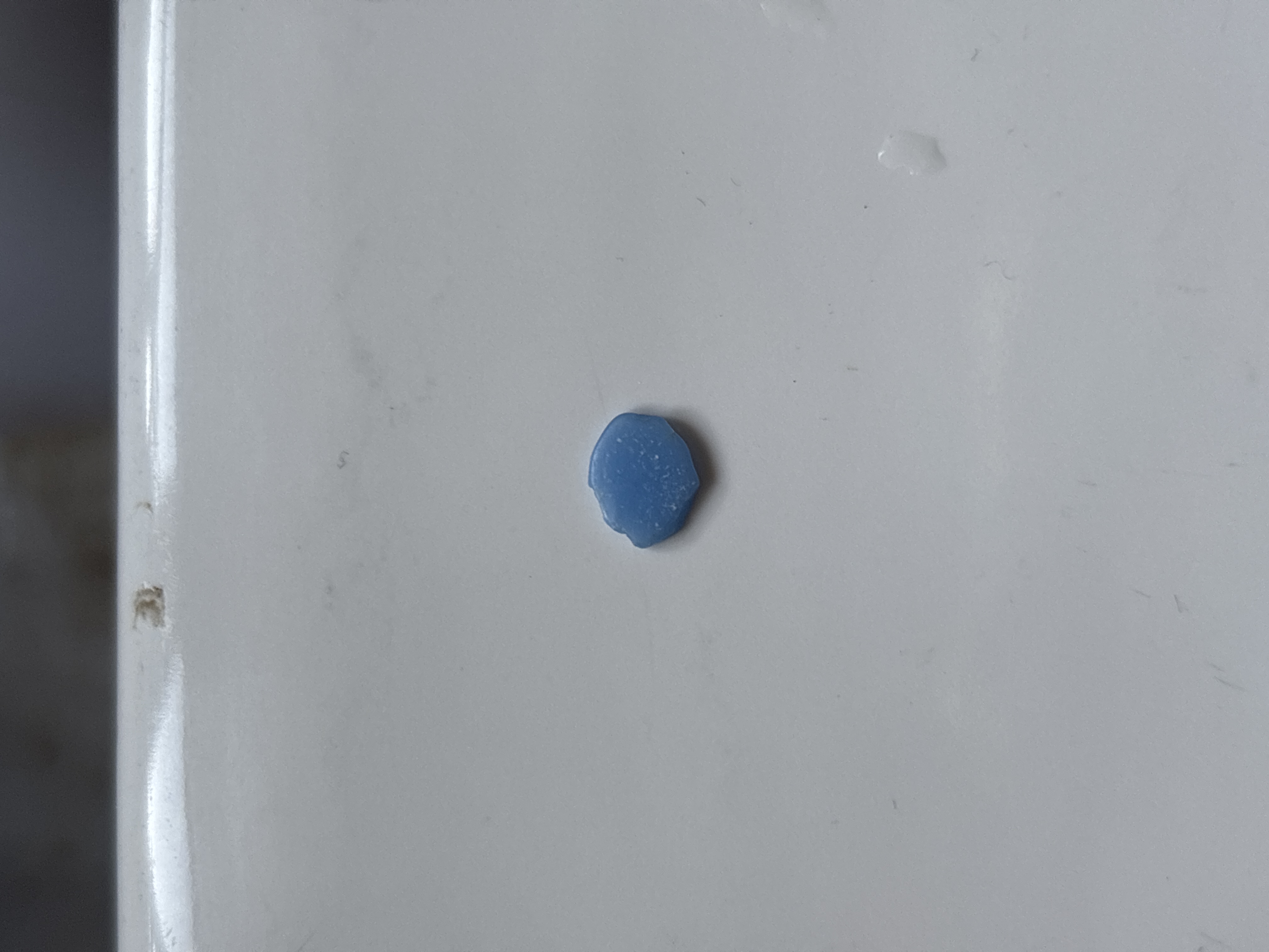 Periwinkle Blue sea glass found at Mumbles, wales